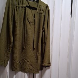 Olive Green Women's Top